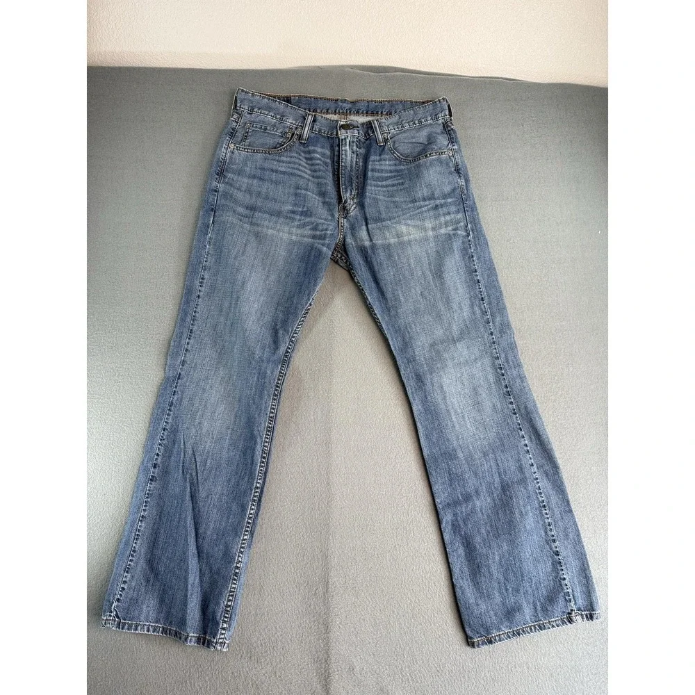 Levi's 527 Jeans Mens 36x30 Medium Wash Blue Slim Bootcut Denim Casual Pants